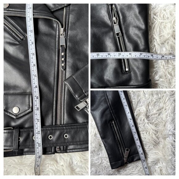 Rebecca Minkoff “Jett Moto” Black Faux Leather Jacket NWT Size M - Picture 11 of 11